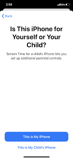 Configuración de controles parentales en iPhone